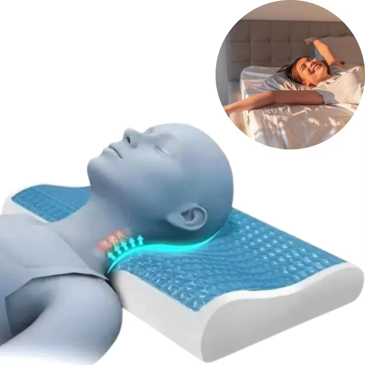 VITALCOOL - Almohada Memory Pillow Ortopédica